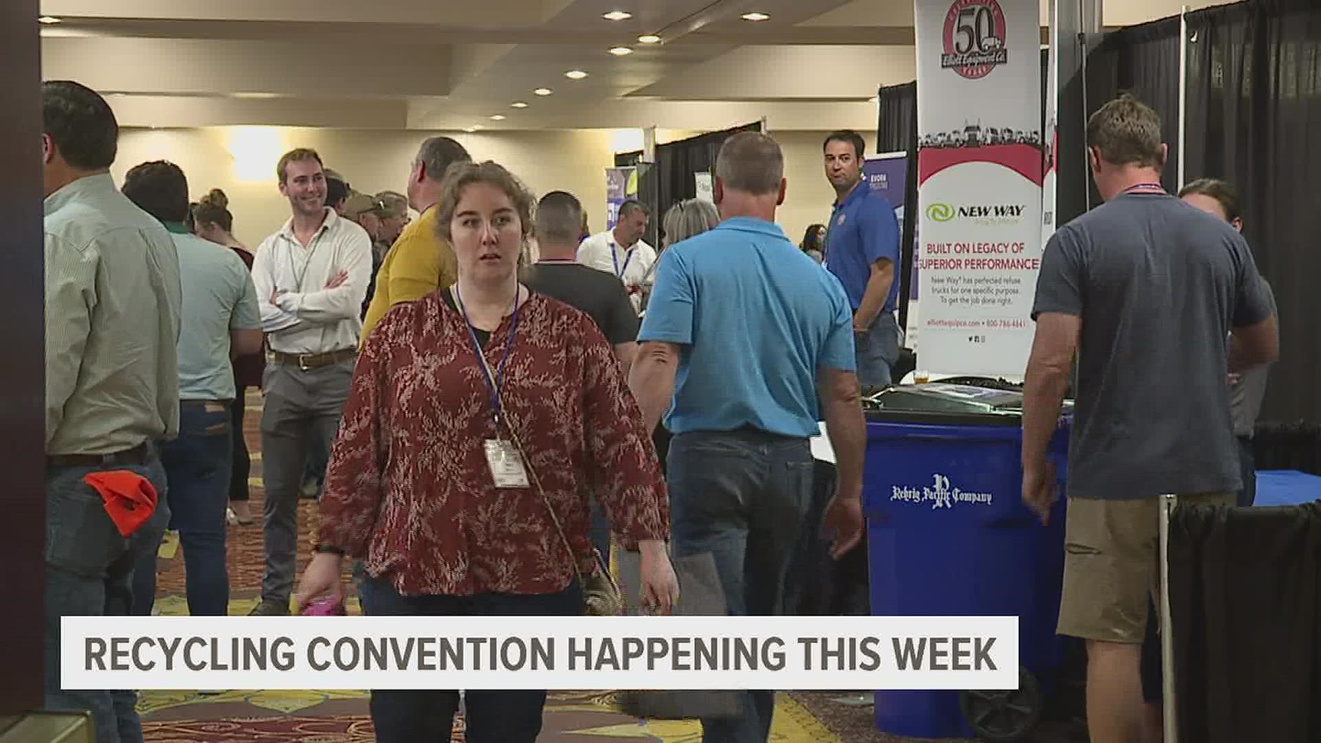 Around 300 people from across the state are in town to learn about how to grow the recycling and waste management industries.