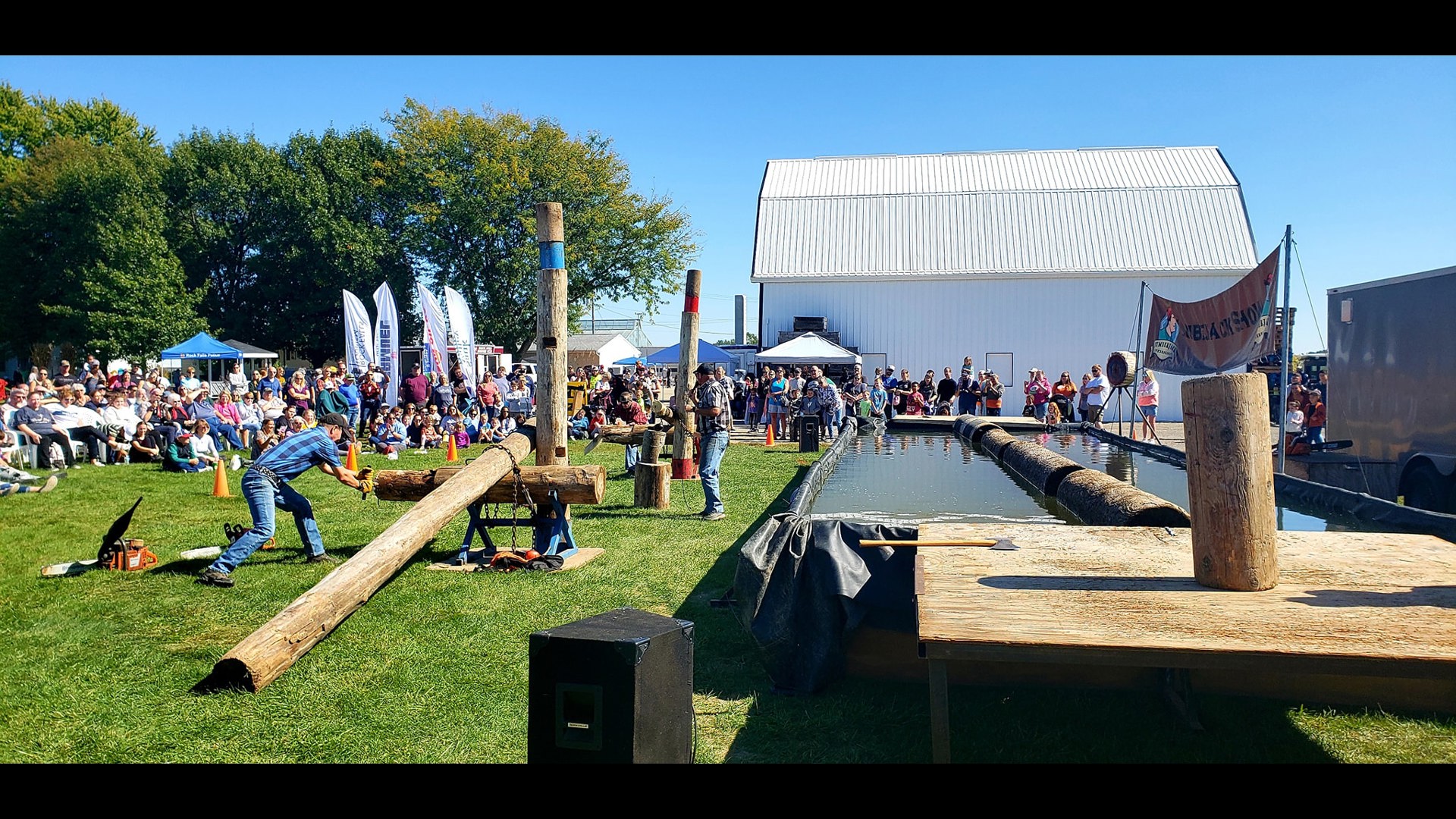 Starting this weekend families can tour the farm's pumpkin patch, participate in a log rolling contest and other family-friendly activities.