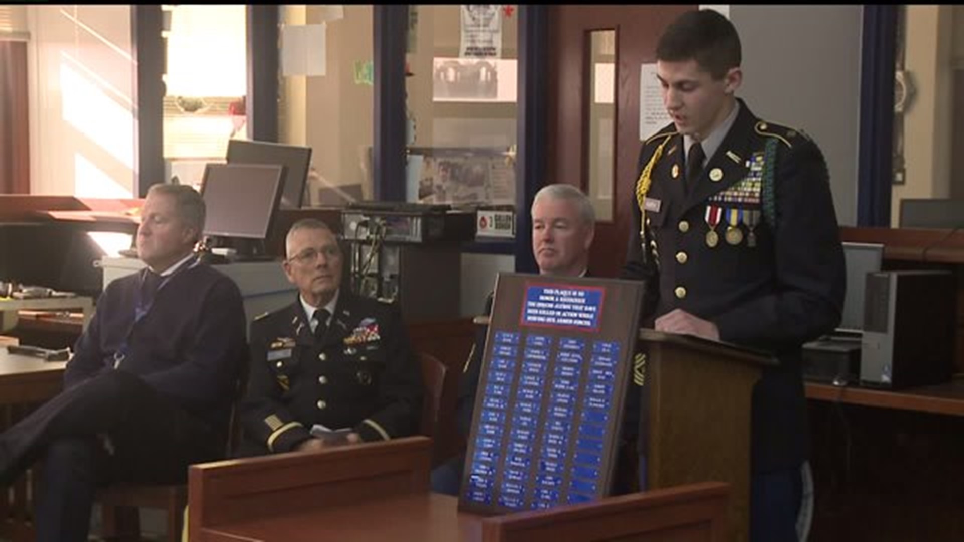 Vets honored by Davenport Central ROTC