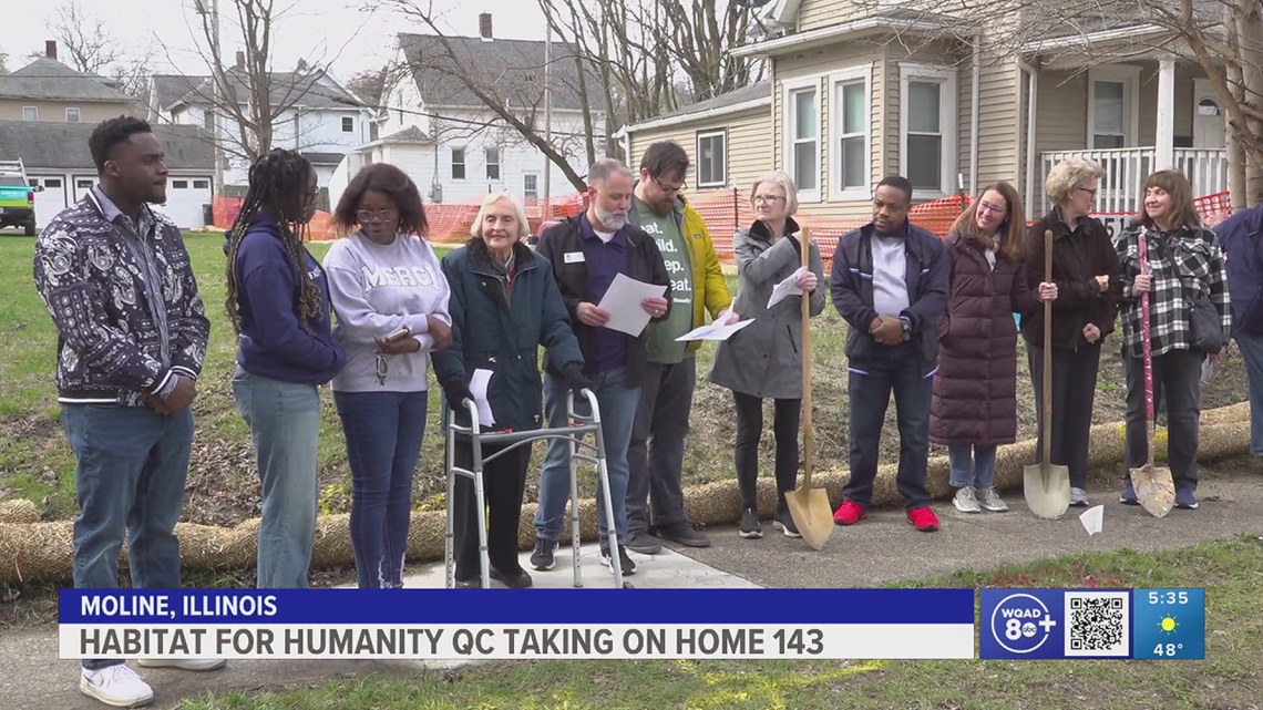 Habitat for Humanity Quad Cities breaks ground on new Moline home | wqad.com