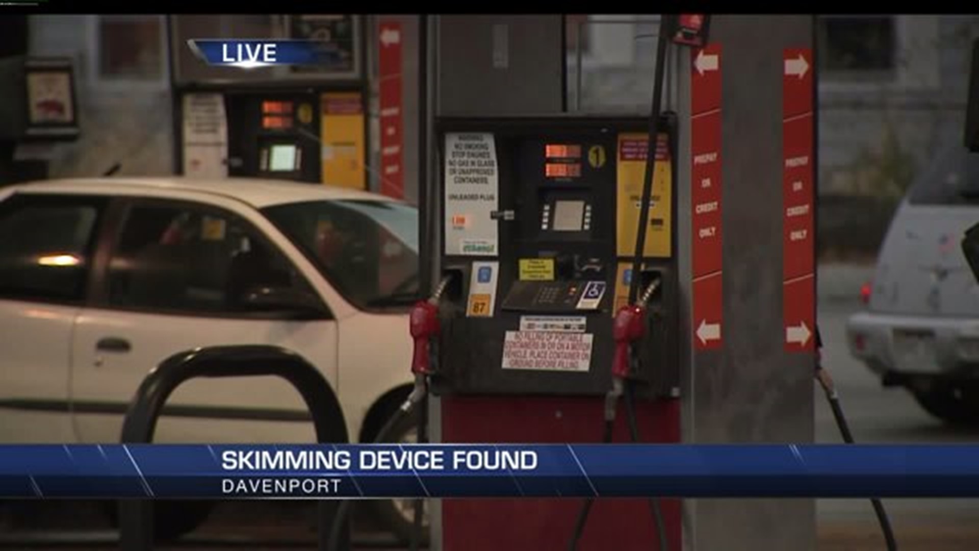 Skimming Device Found at Davenport Casey`s