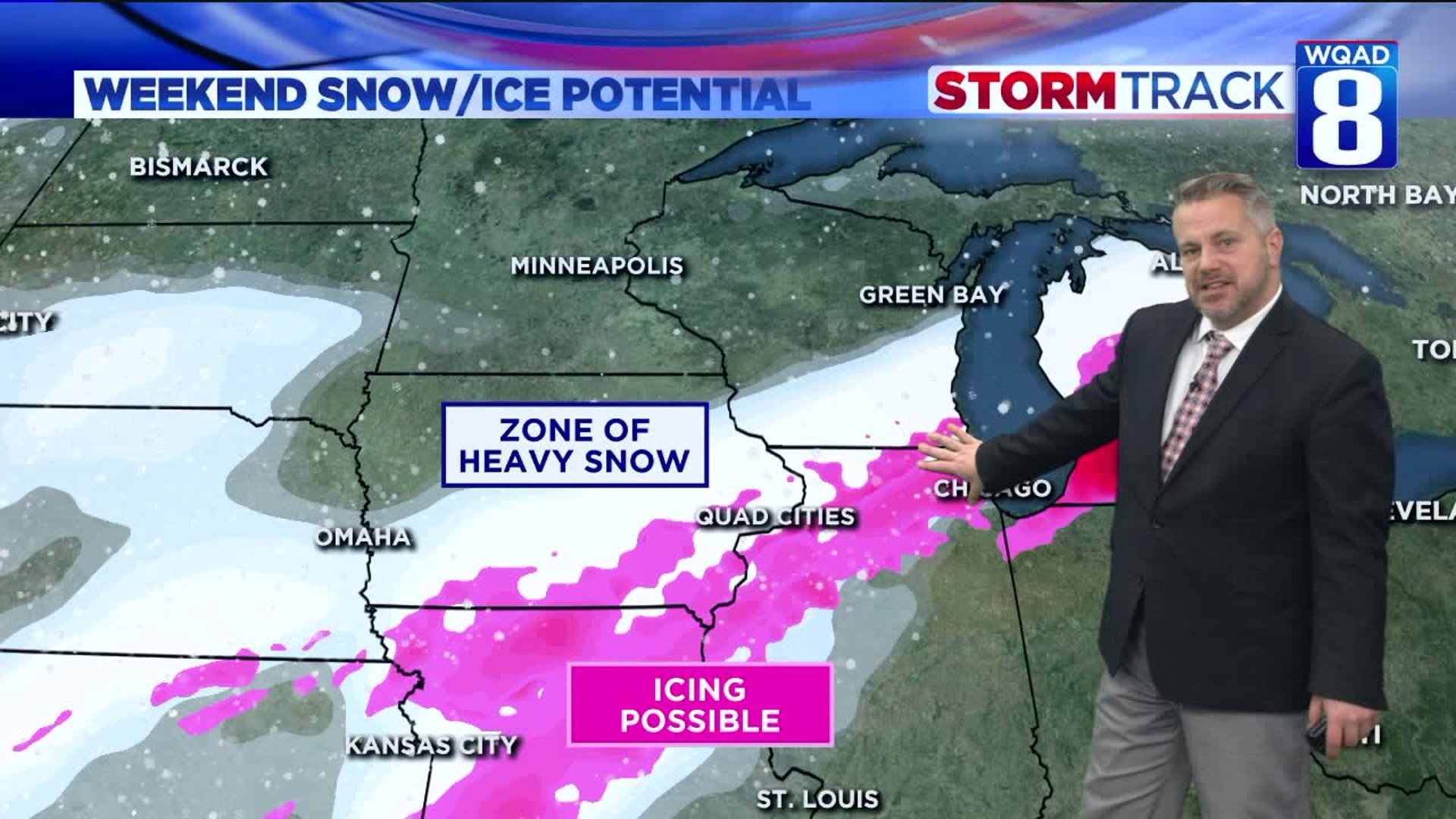 Eric pinpoints where ice and snow are possible this weekend