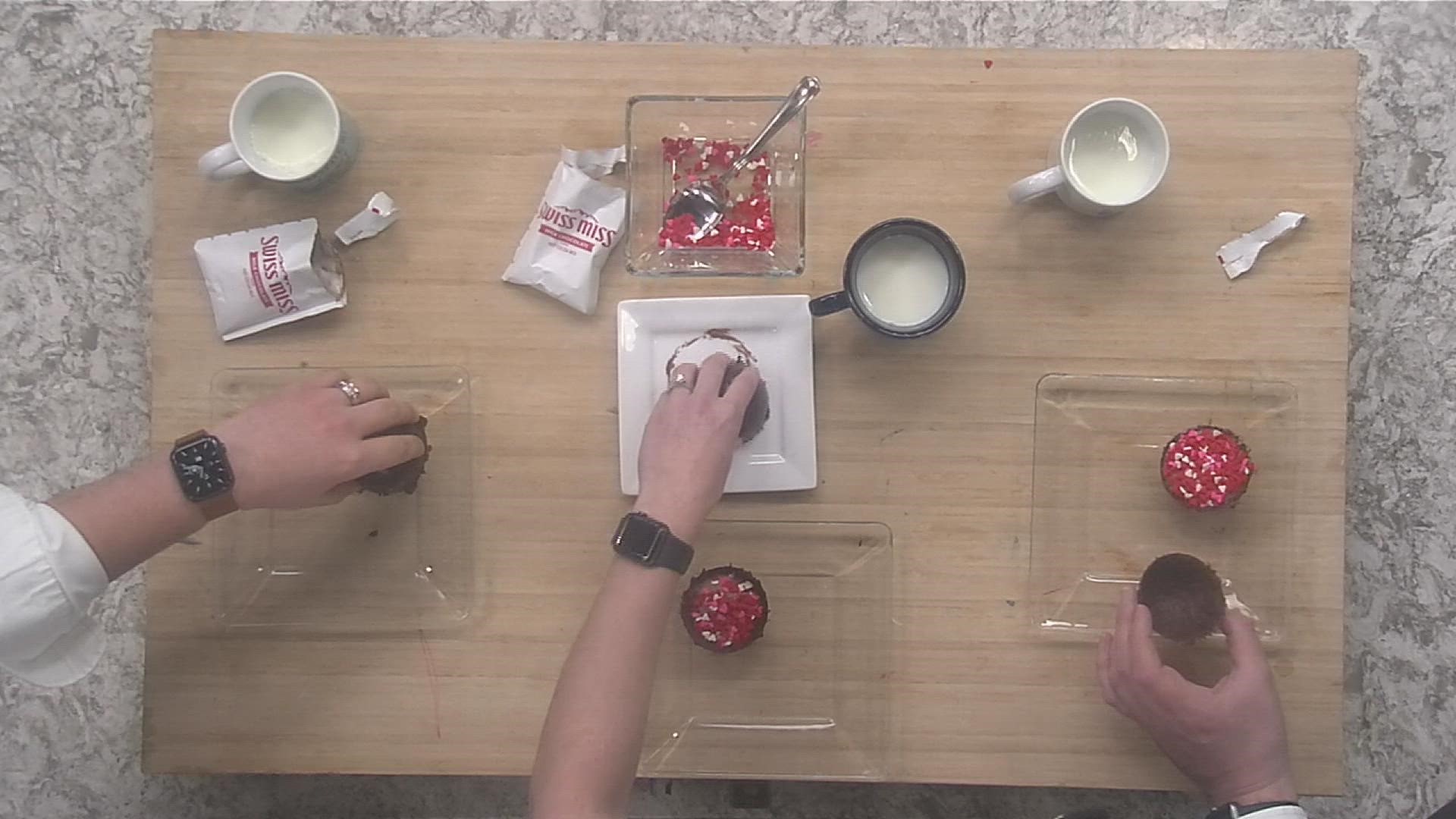 We're trying our hand at Hot Chocolate Bombs, with help from Oh So Sweet by Tiphanie in Davenport!