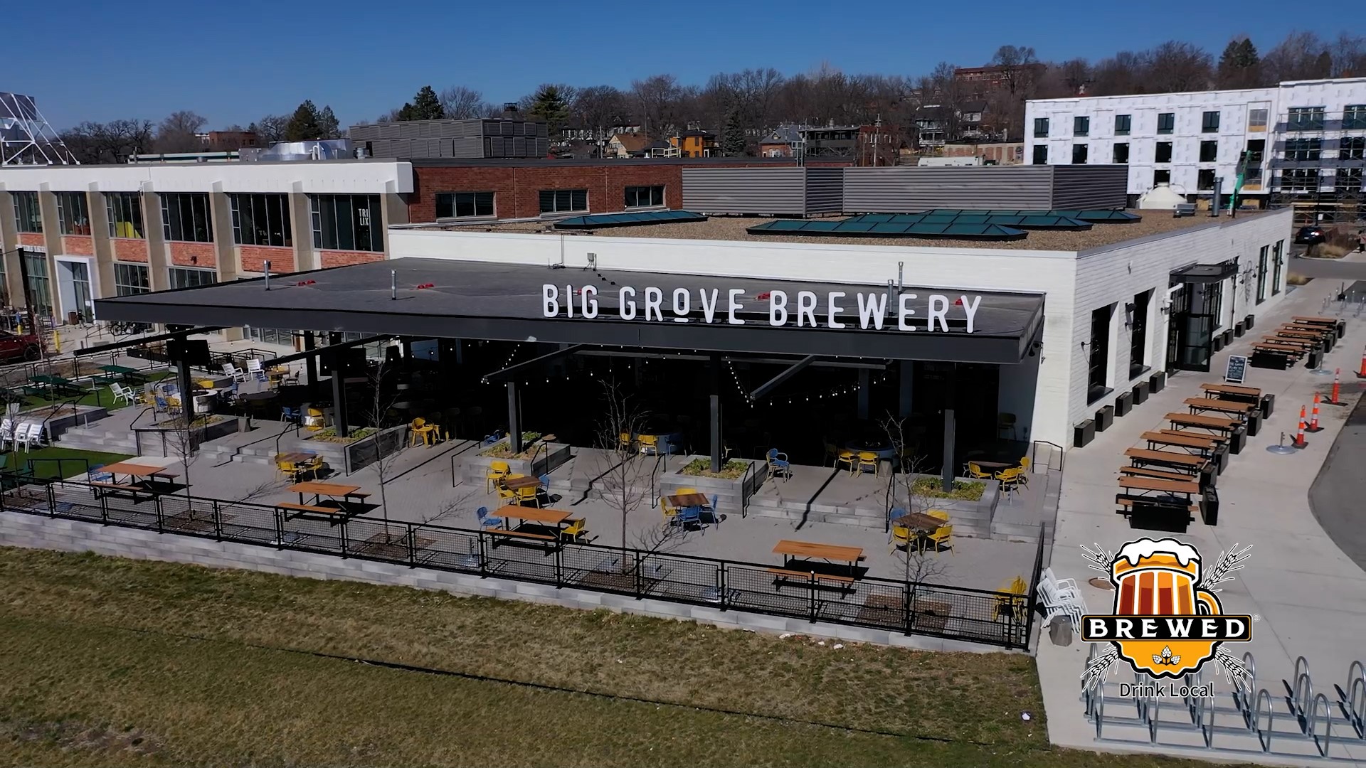 What once was a Chevrolet dealership in Des Moines, Iowa is now one of the newest locations of Big Grove Brewery!