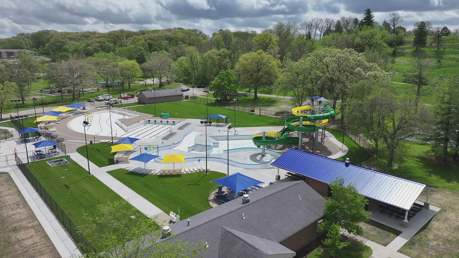 The park now features three new slides, a lazy river, a splash pad and more.