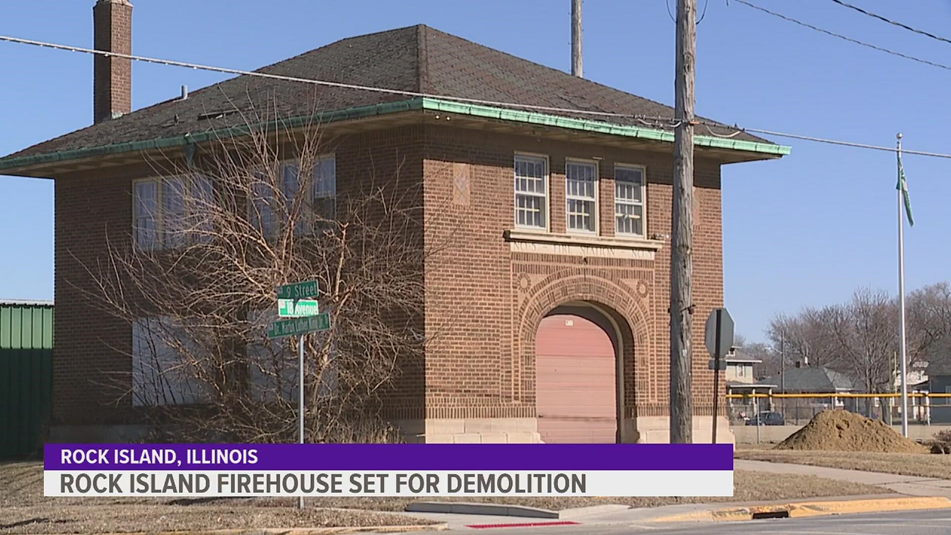 The City Council will consider a demolition contractor for the station in Douglas Park.