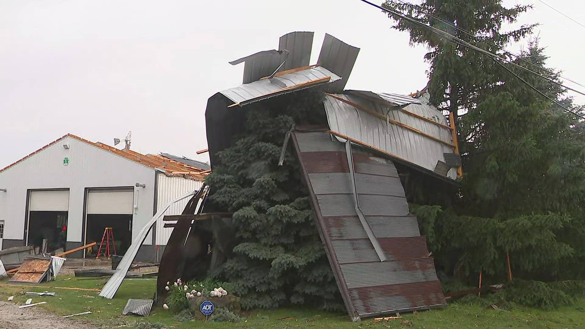 After severe weather moved through the Quad Cities region News 8's Joe McCoy takes us to Coyne Center, Illinois, to see how they're already clearing debris.