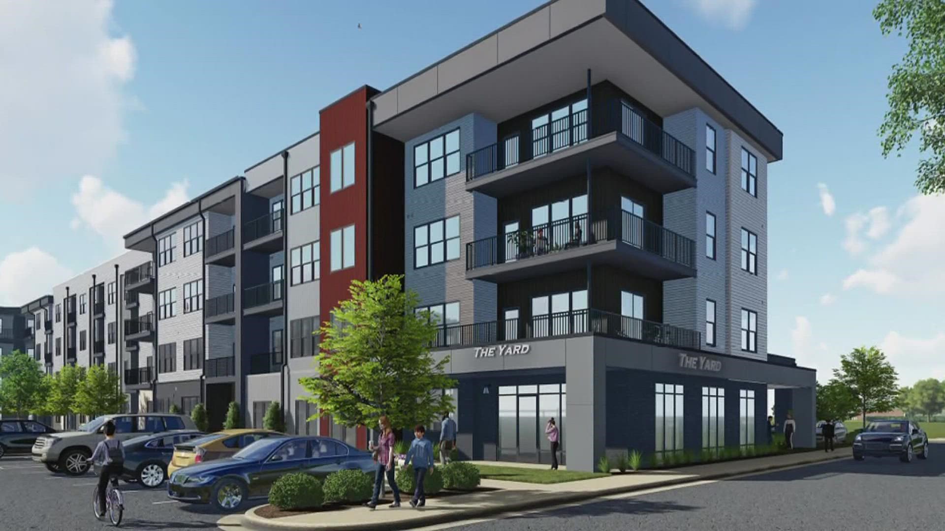 185 units will be built directly next to the YMCA in downtown Davenport