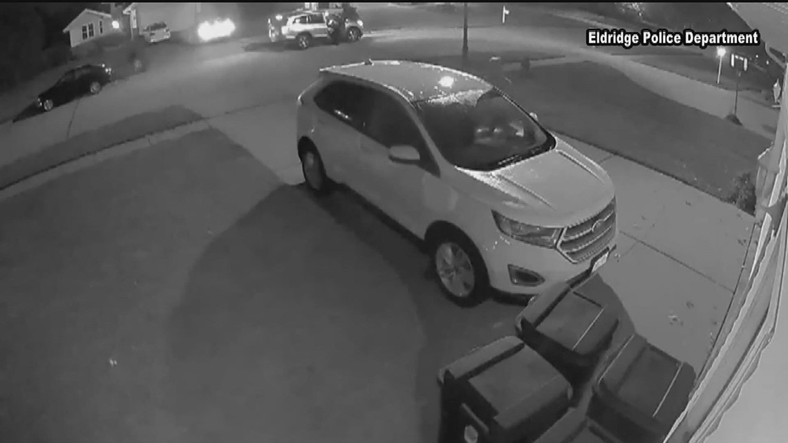 Eldridge Police issue warning after video shows attempted car