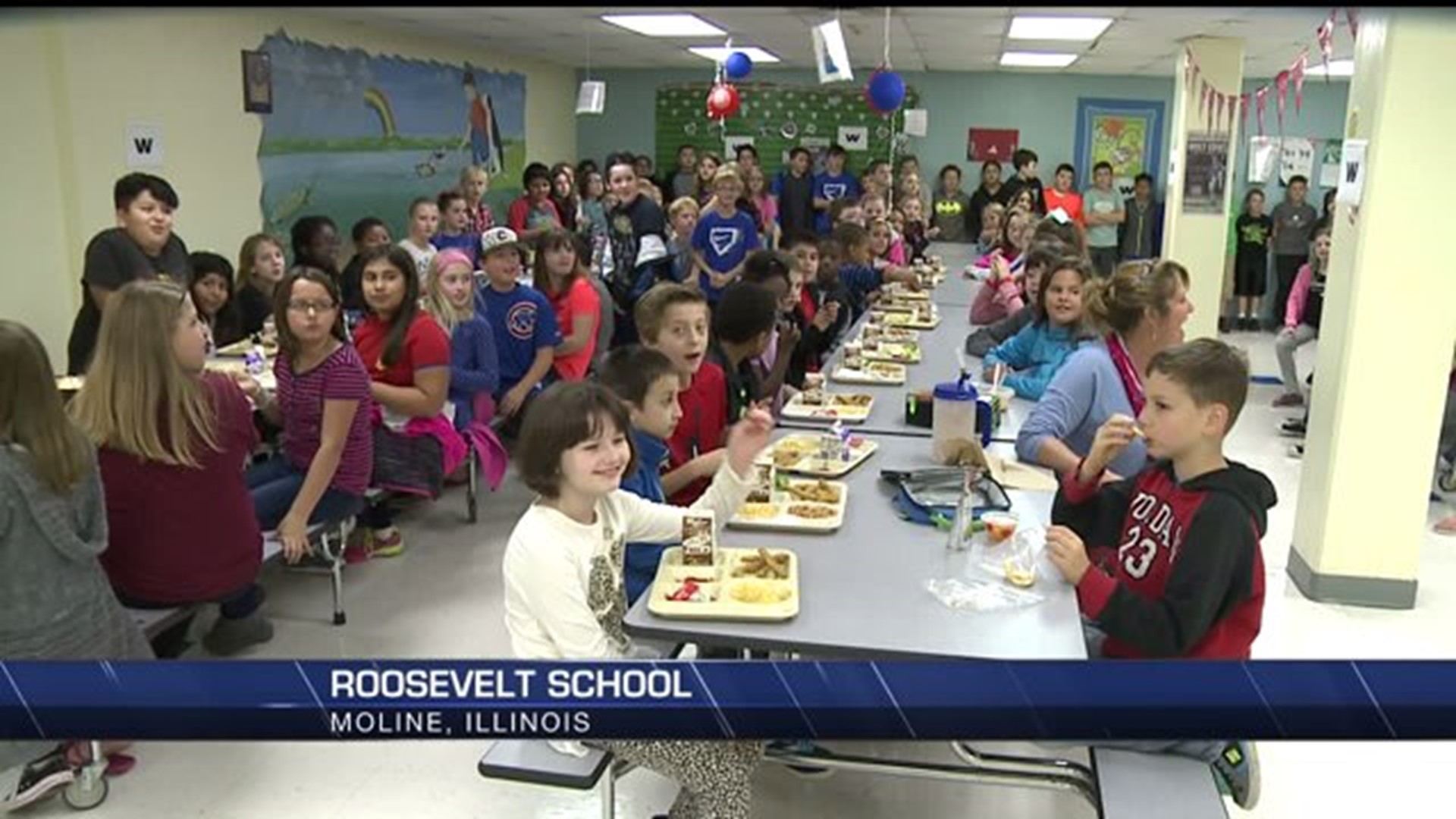 Roosevelt High Elementary celebrates Cubs win