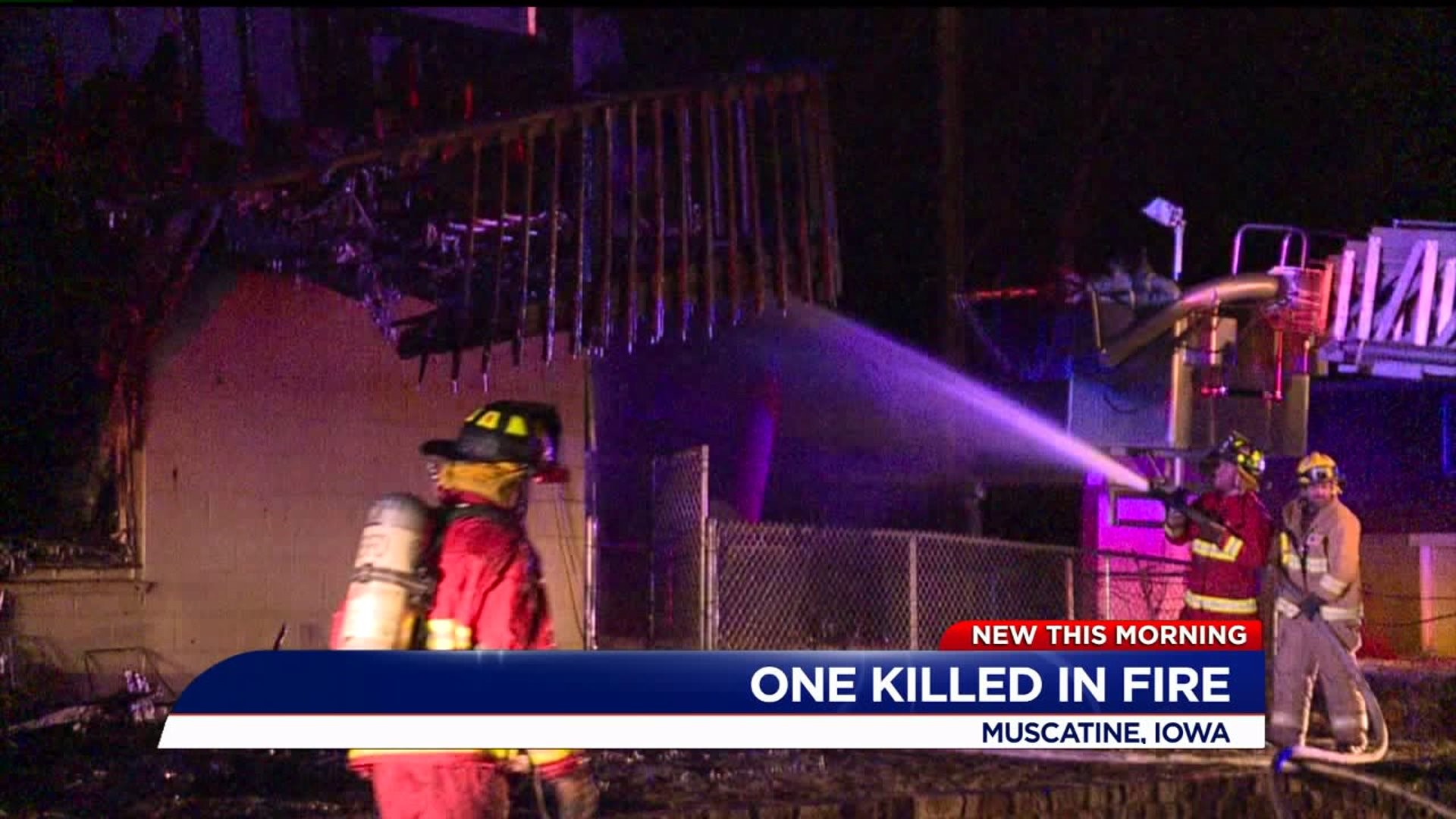 One person dead after house fire near Muscatine