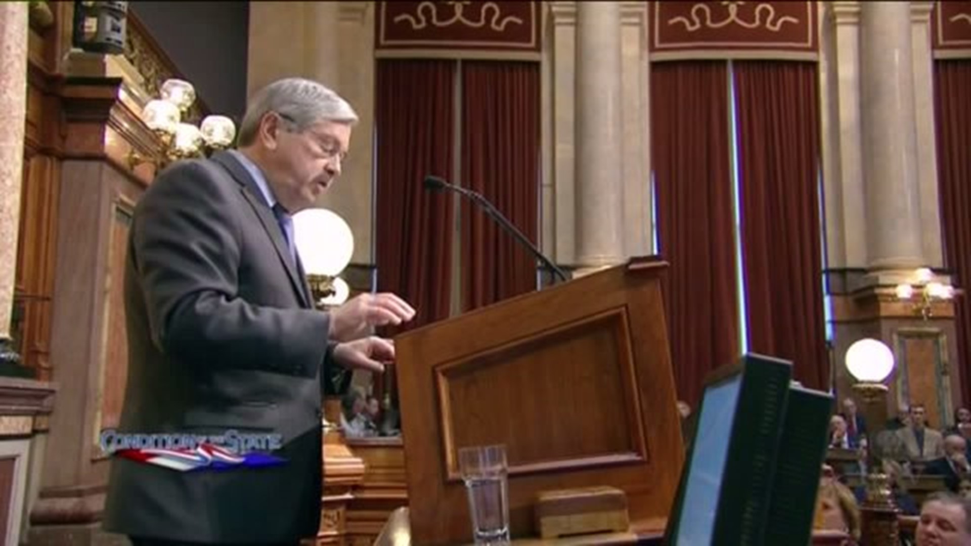 Branstad delivers final condition of the state address