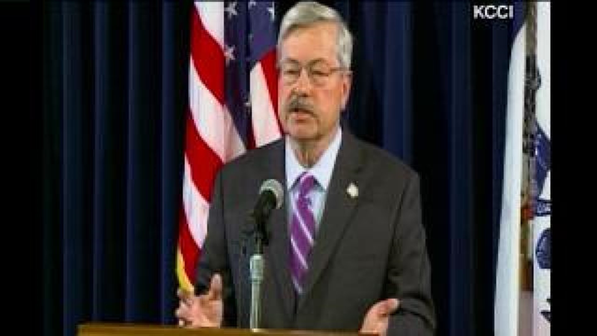 Governor Branstad discusses termination of Larry Hedlund