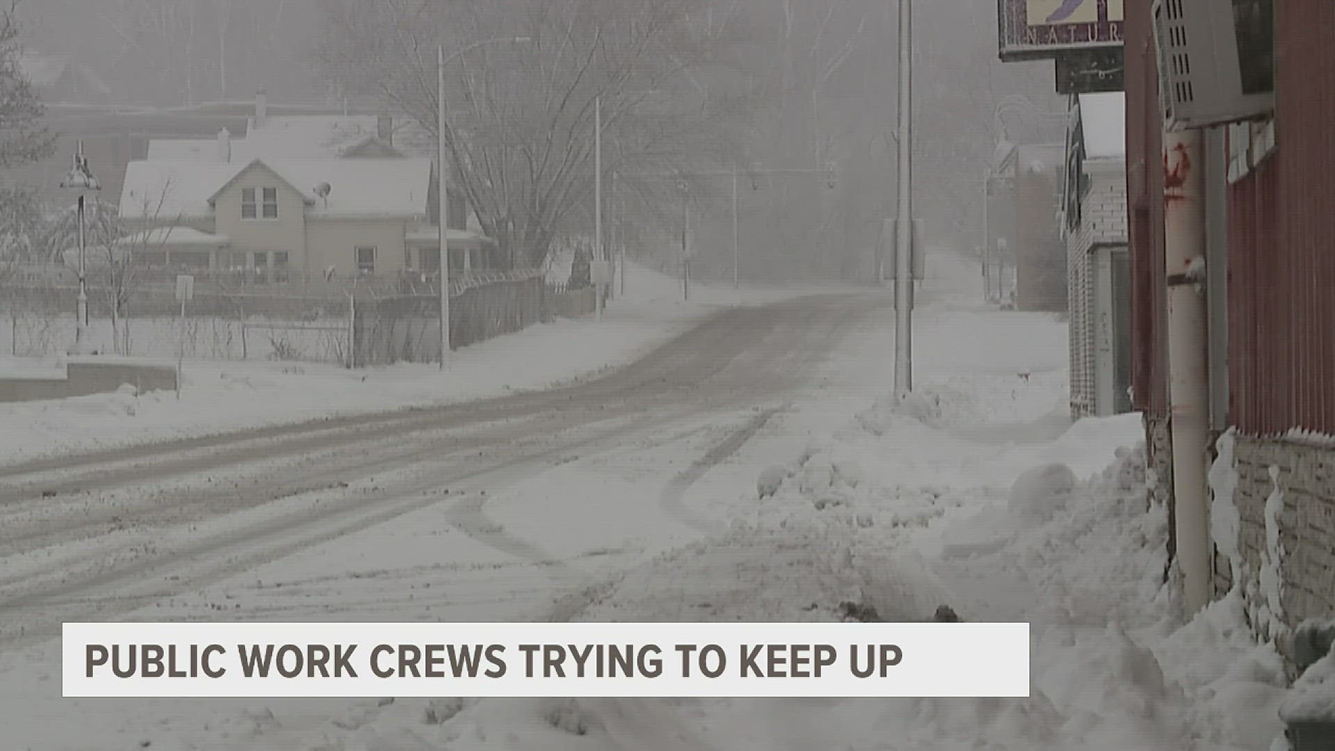 Moline snow plowing crews trying to keep up as wintry weather continues