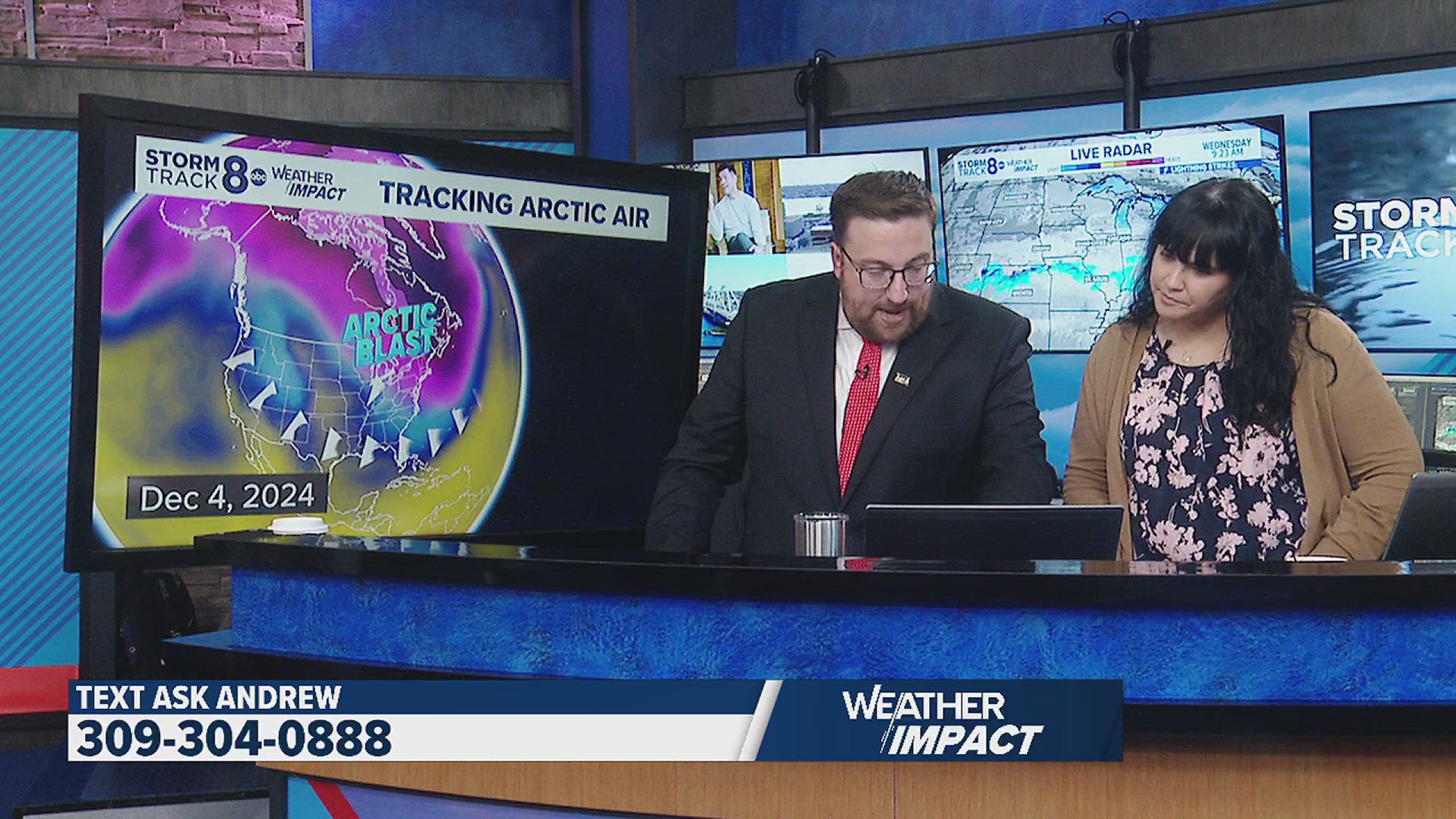 The Storm Track 8 team of meteorologists is taking Ask Andrew Live every Wednesday from 9-9:30 a.m. Send in your questions now at 309-304-0888.