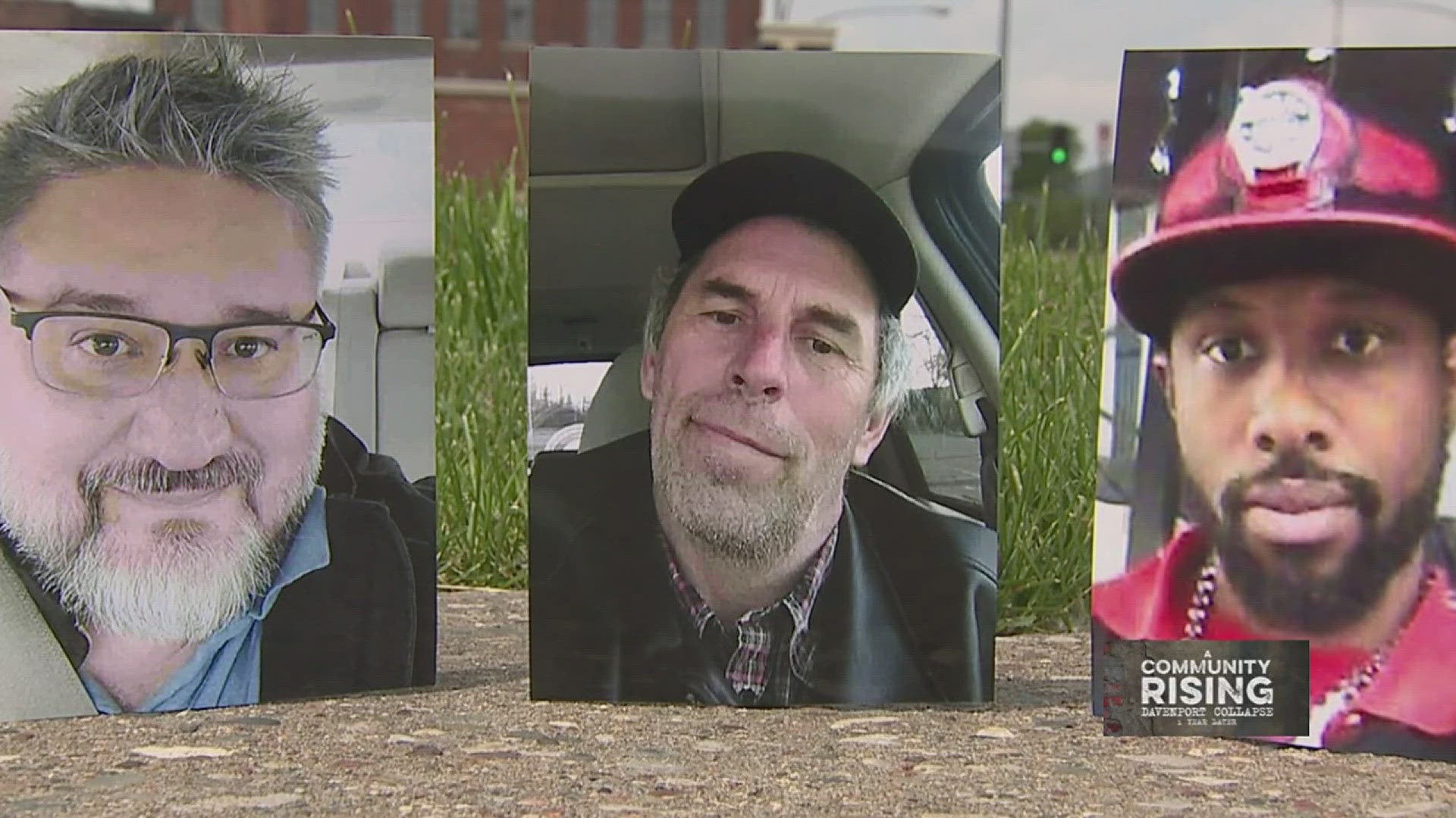 Three men died in the tragic collapse last year at 324 Main St. — Daniel Prien, Ryan Hitchcock and Branden Colvin Sr.