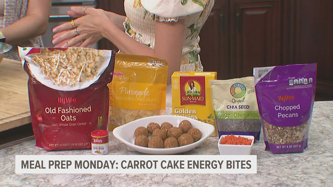 Need a bit-size addition to a kid's lunch or a workout snack? Here's a recipe for carrot cake energy bites!
