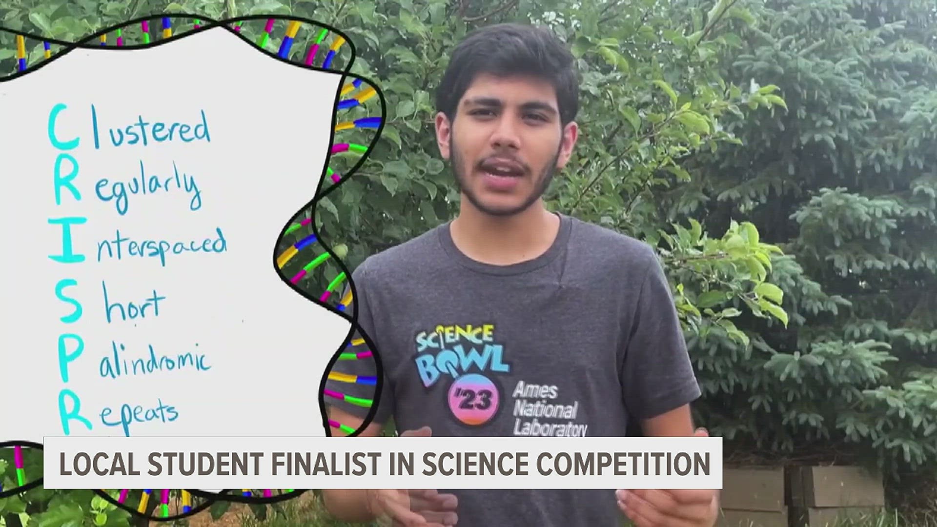 Himanchu Johngid is one of 15 students remaining in the Breakthrough Junior Challenge. His project focused on CRISPR technology, and took a month to create.