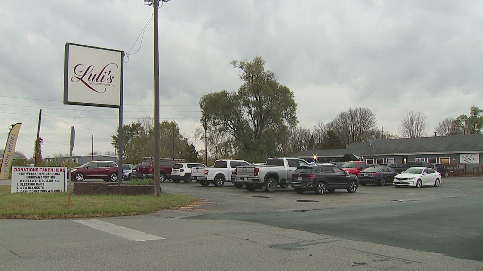 They auctioned off prizes and baskets, hoping to provide victims with winter supplies as temperatures drop.