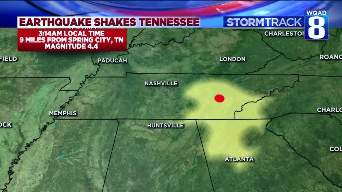 Eastern Tennessee records state’s second-strongest earthquake | wqad.com