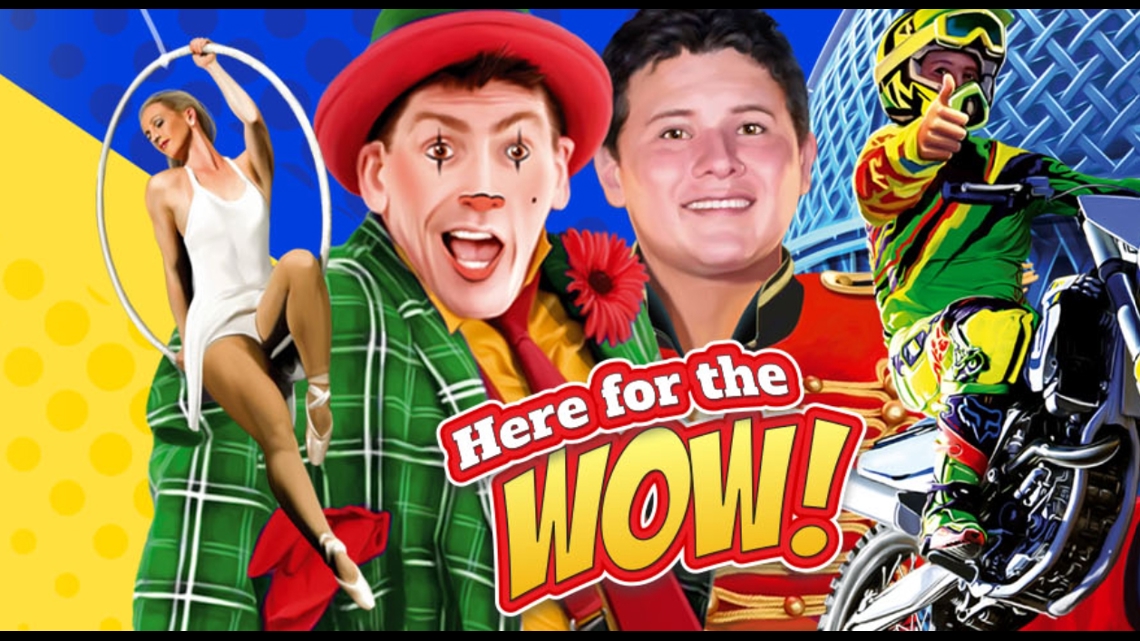 The Great Benjamins Circus sets up the big top tent in Alexis, IL