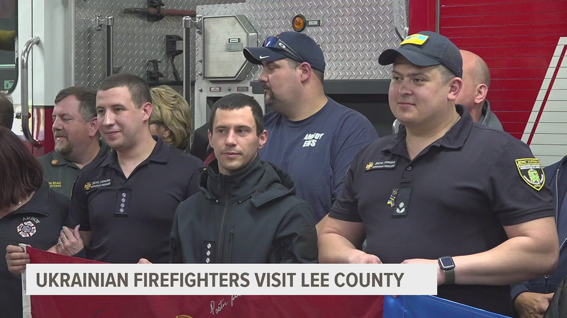 The firefighters are hoping more departments and communities can donate much-needed equipment and funds to help their teams, especially in war-torn areas.