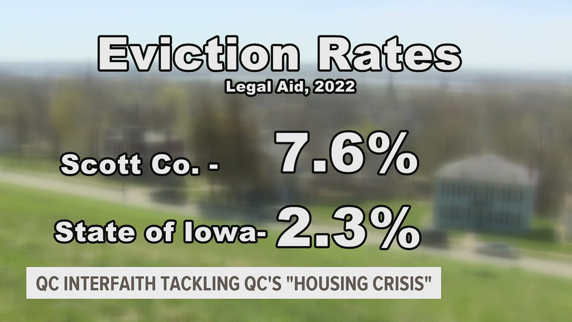 According to Iowa Legal Aid, evictions in Scott County are disproportionately higher than the rest of the state.