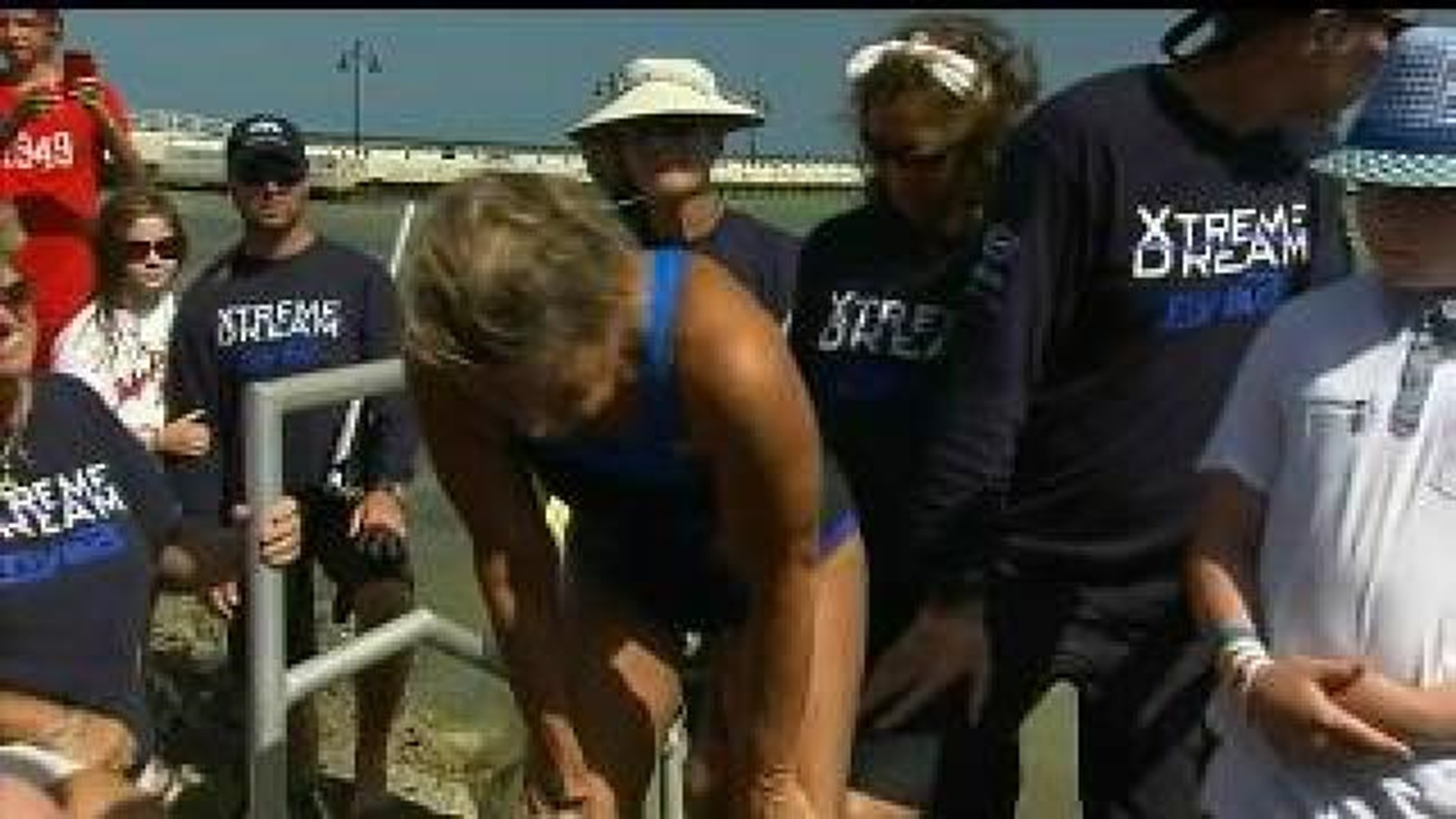 Fifth attempt at record-breaking swim