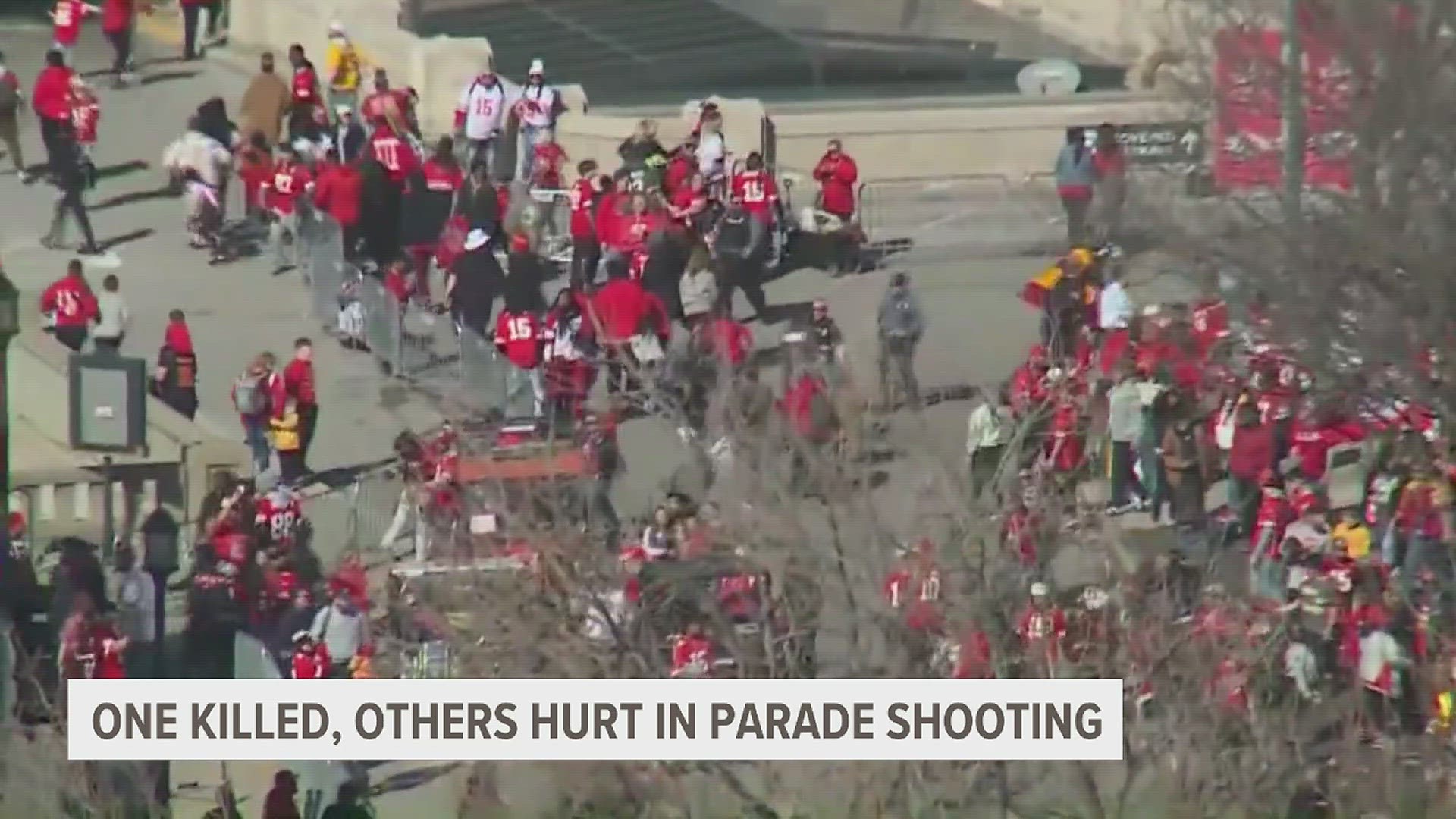 At least nine other people were also injured.