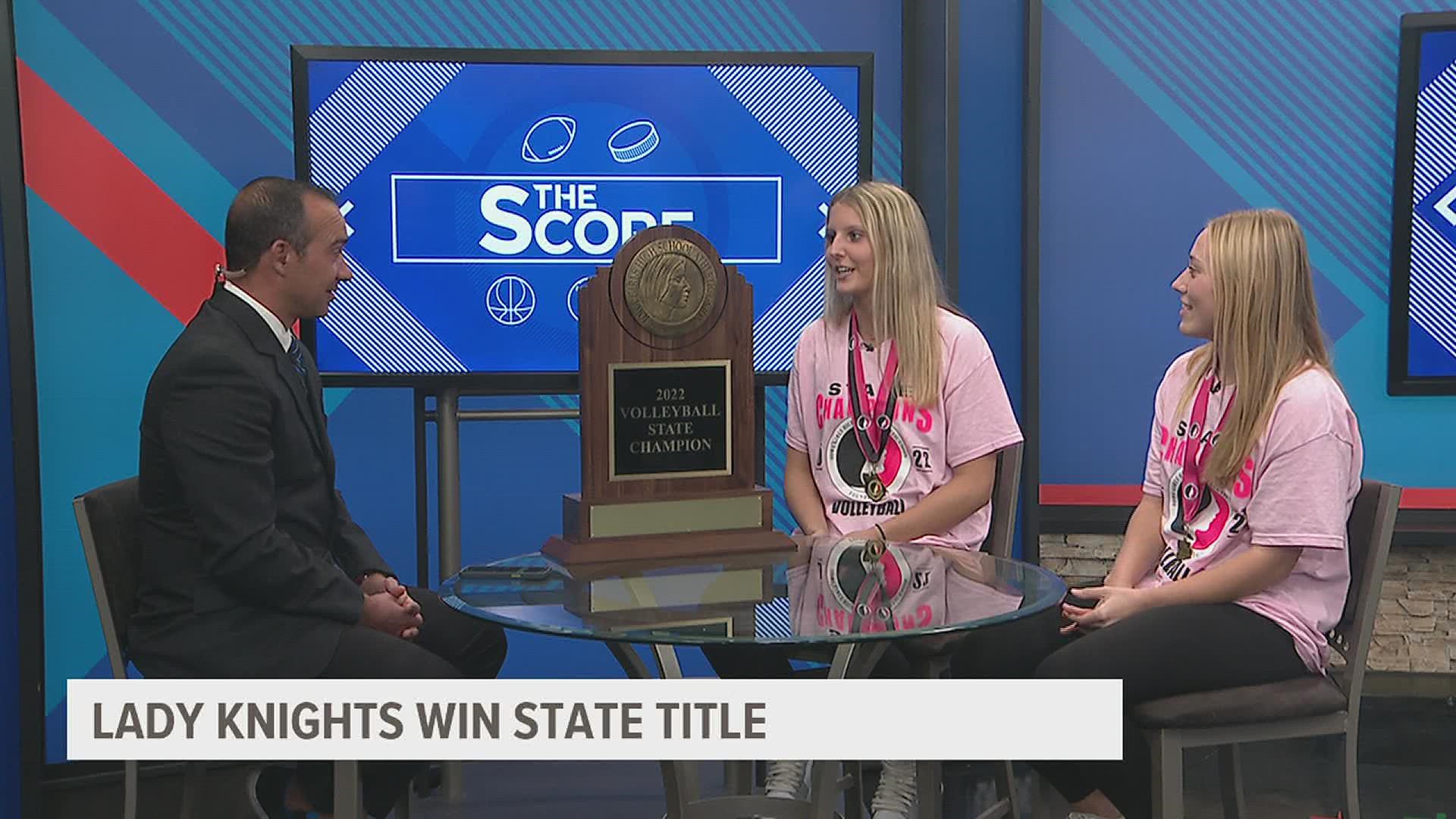 Assumption Volleyball wins their first State Championship in Volleyball.