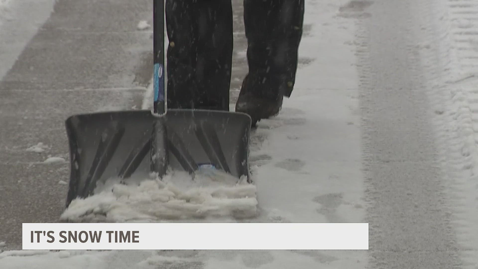 News 8 caught up with people as they were out and about Davenport, shoveling, walking and working.