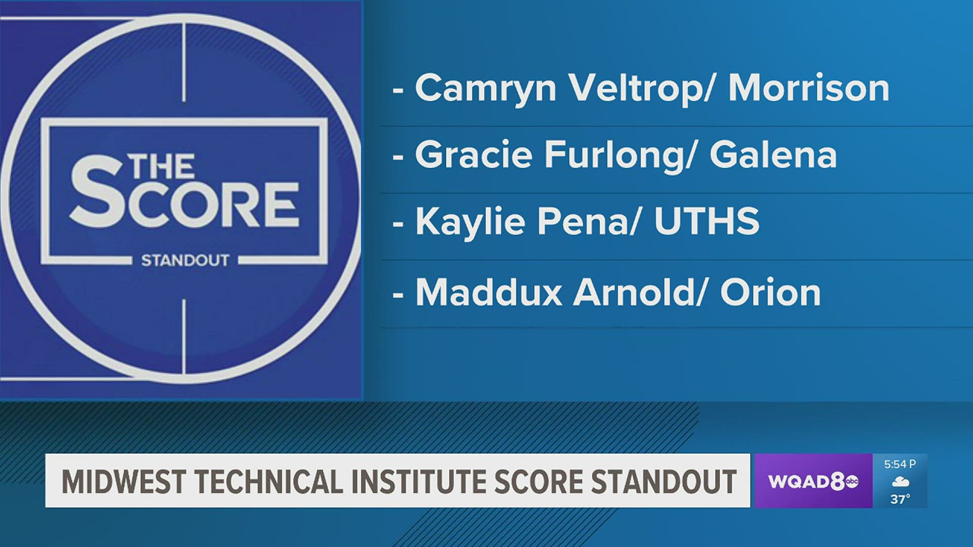 Vote for this weeks Midwest Technical Institute Score Standout nominee.