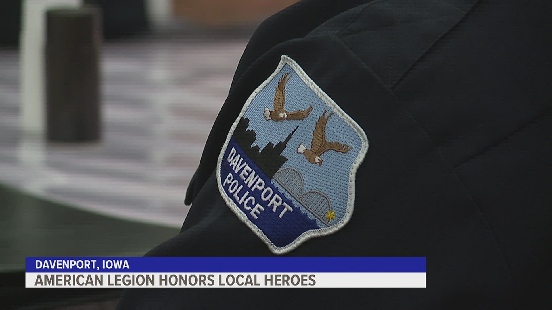 One recipient, Davenport Police corporal Austin Ryckeghem, saved the life of a retired police officer earlier this year.