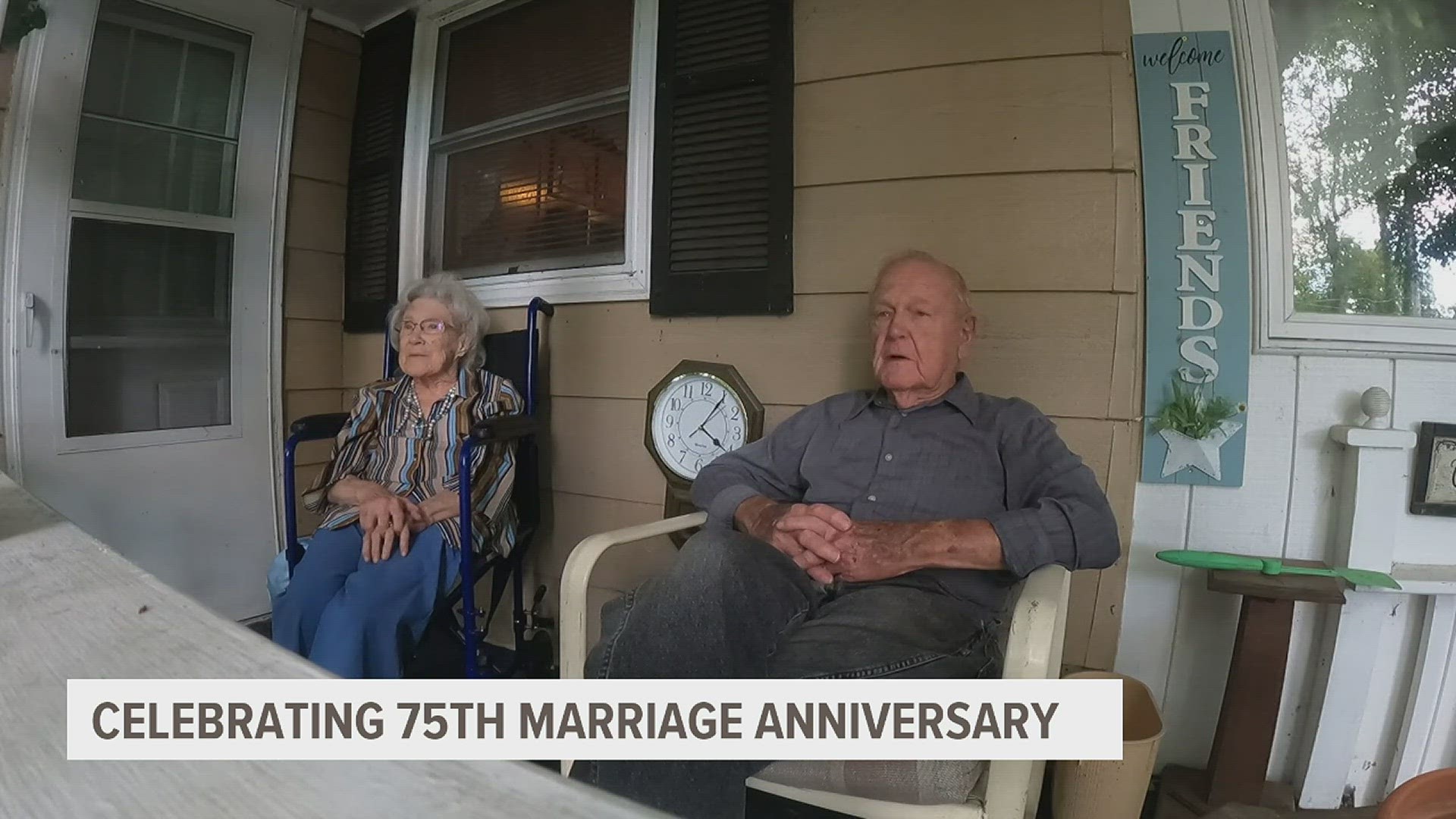 In 1948, a then 20-year-old Jim Tack married 18-year-old Iona. 75 years later, the two say their marriage hasn't changed one bit.