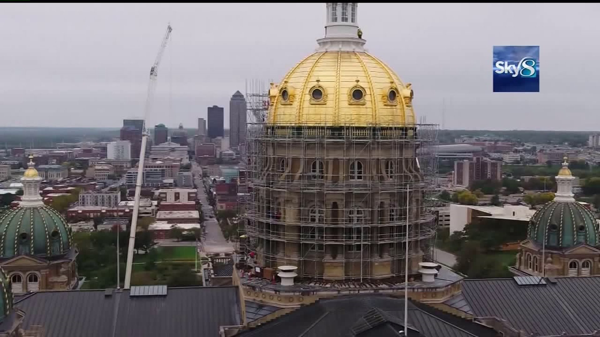 Renovation on Capitol`s golden dome