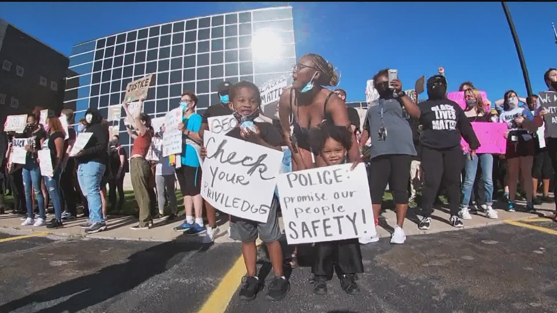 Denouncing violent riots and looting, the President of the Davenport NAACP says peaceful protests must continue to move the fight for equality forward.