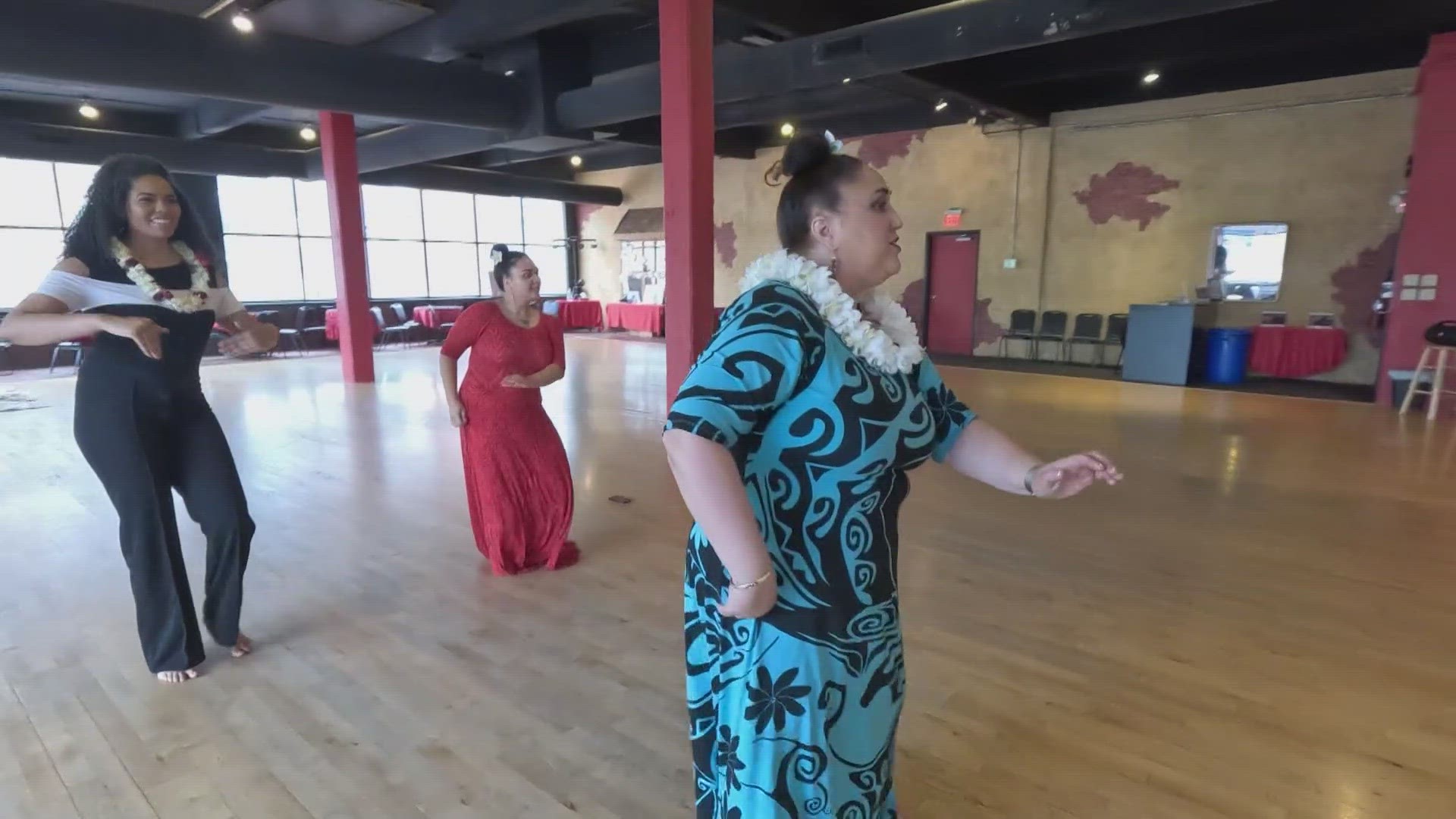 Indy Hula Dance Classes meet downtown on Saturday mornings.