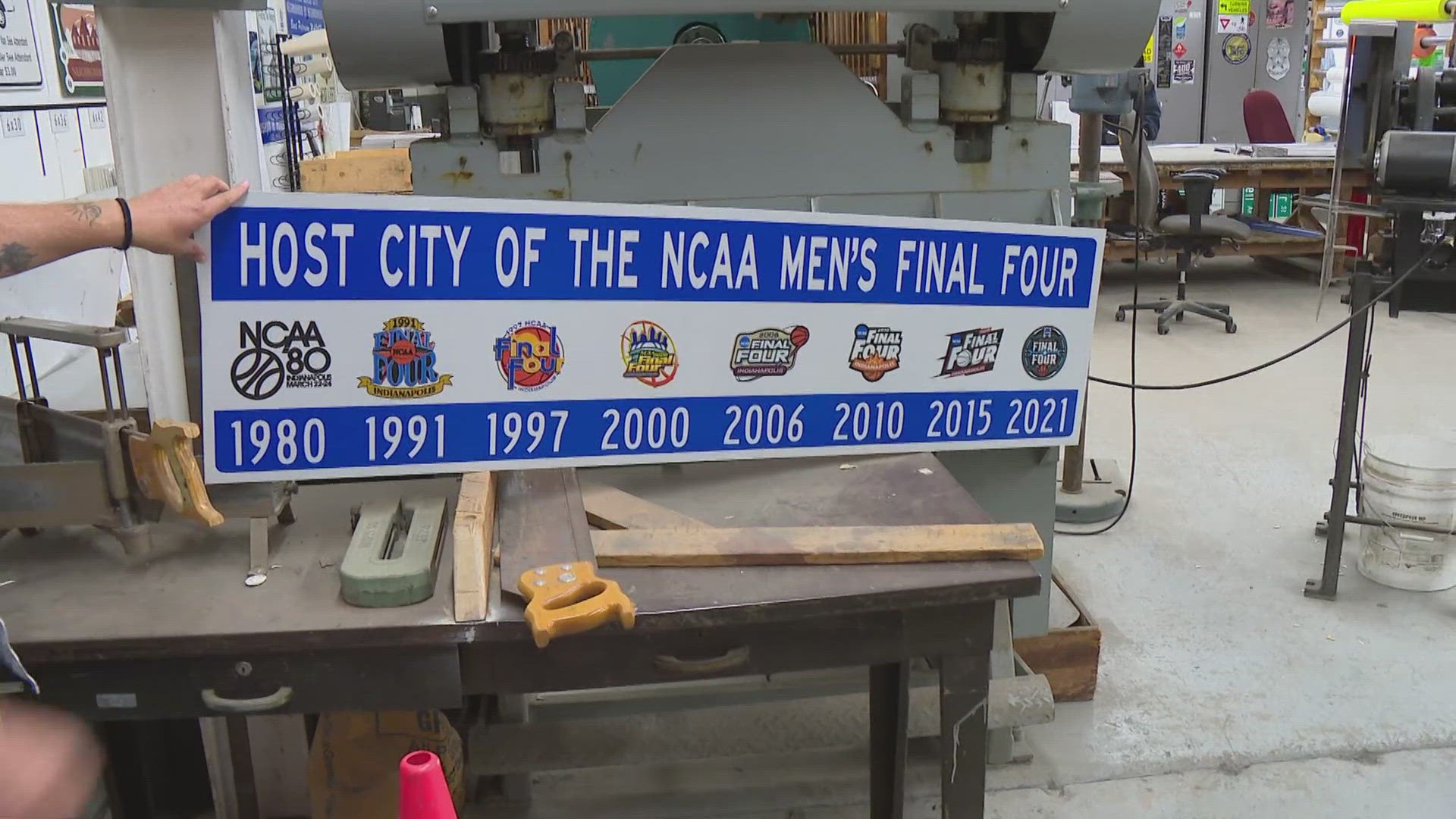 Ever wondered how street signs are made? 13News reporter Lauren Kostiuk takes an exclusive tour of Indy DPW's sign shop.
