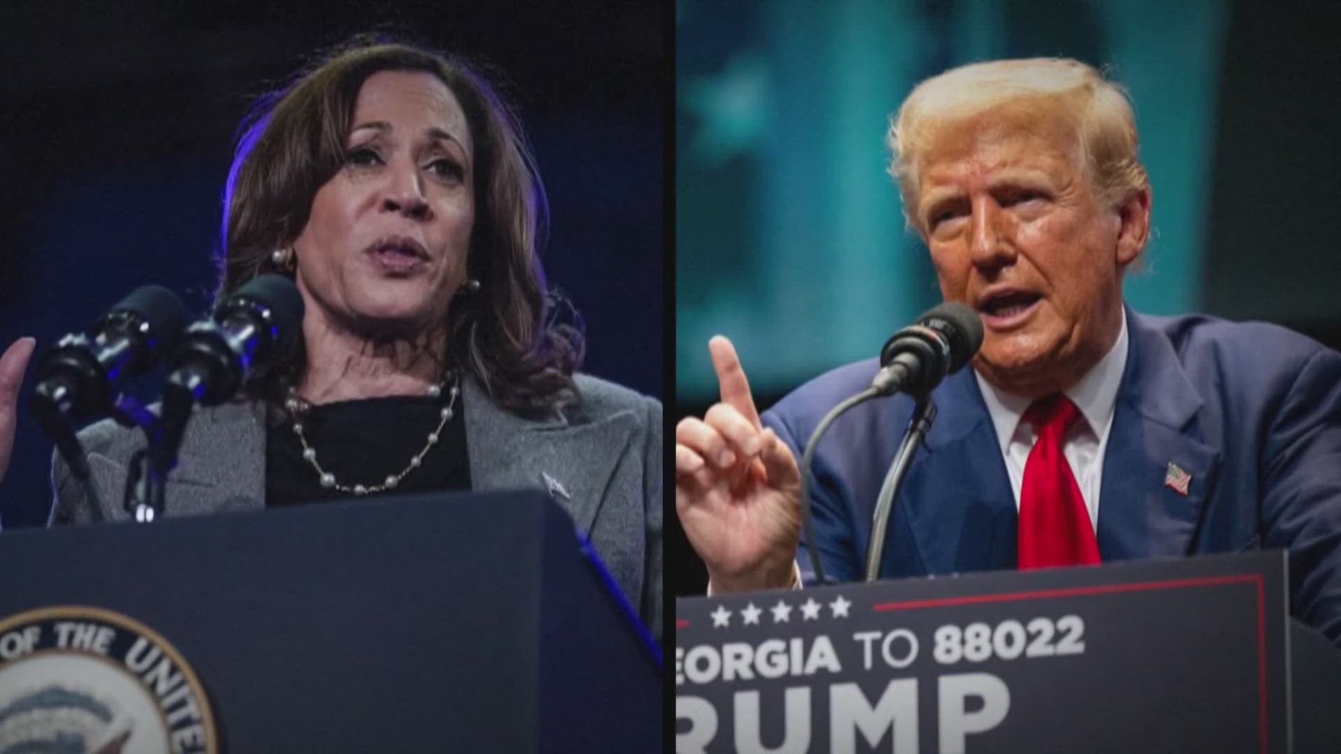 Vice President Harris and former President Trump made their last-minute pitch to voters Thursday in Arizona and Nevada.