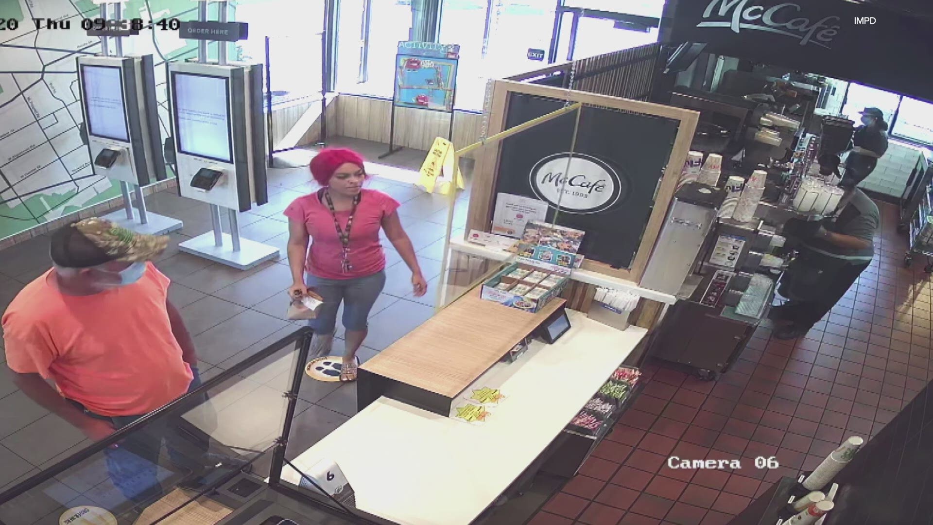 IMPD is looking for a woman who went on a violent tirade at an east Indianapolis McDonald's August 6 over what she said was a mistake in her drive-thru order.