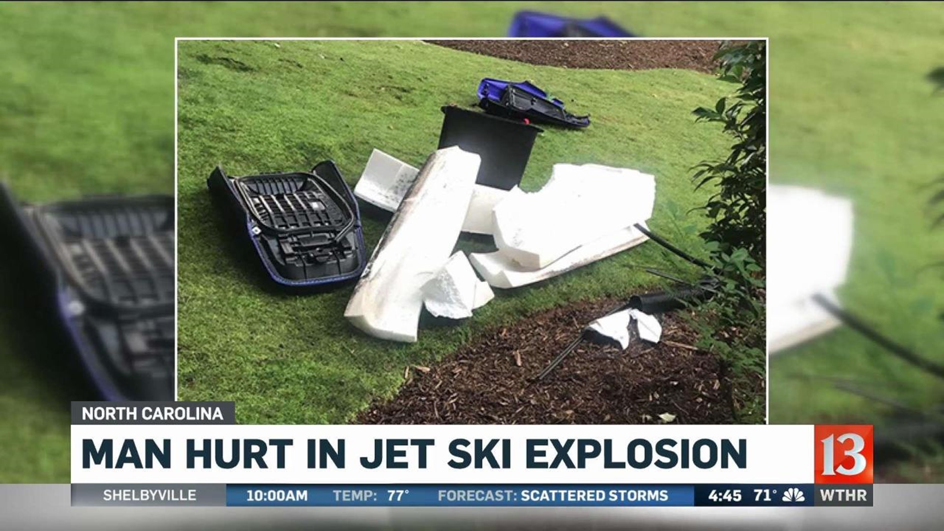 Man injured in jet ski explosion
