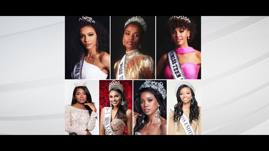 Black women hold all three major US beauty pageant titles for