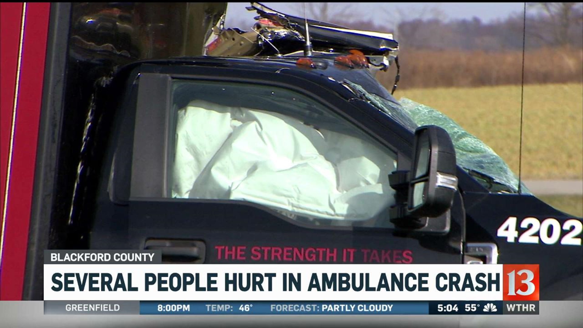 Several people hurt in ambulance crash