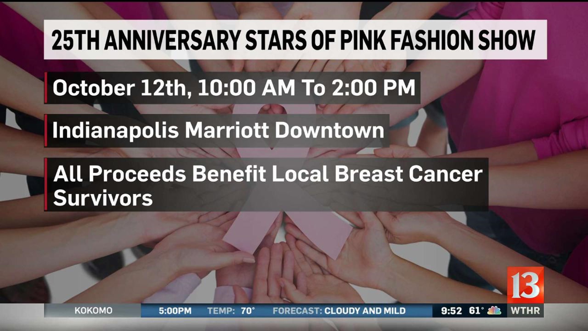 Stars of Pink breast cancer fashion show