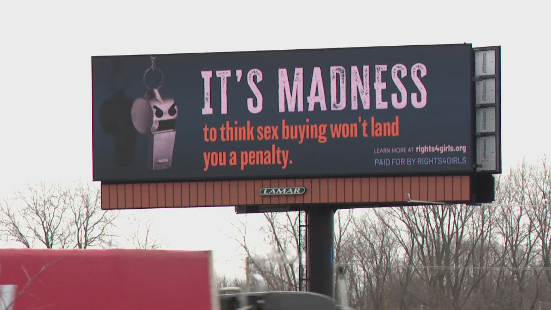New billboards around Indy are raising awareness of the increased trafficking happening during big sporting events.