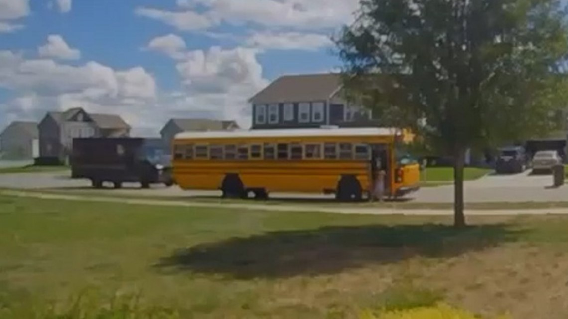 UPS driver charged in passing school bus, nearly hitting children ...