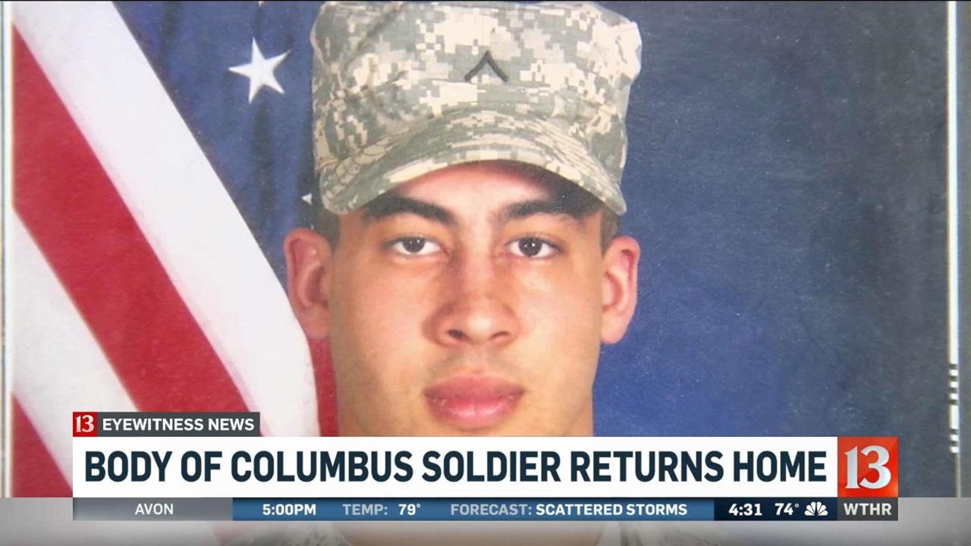 Body of fallen Columbus soldier returns to Indiana Tuesday