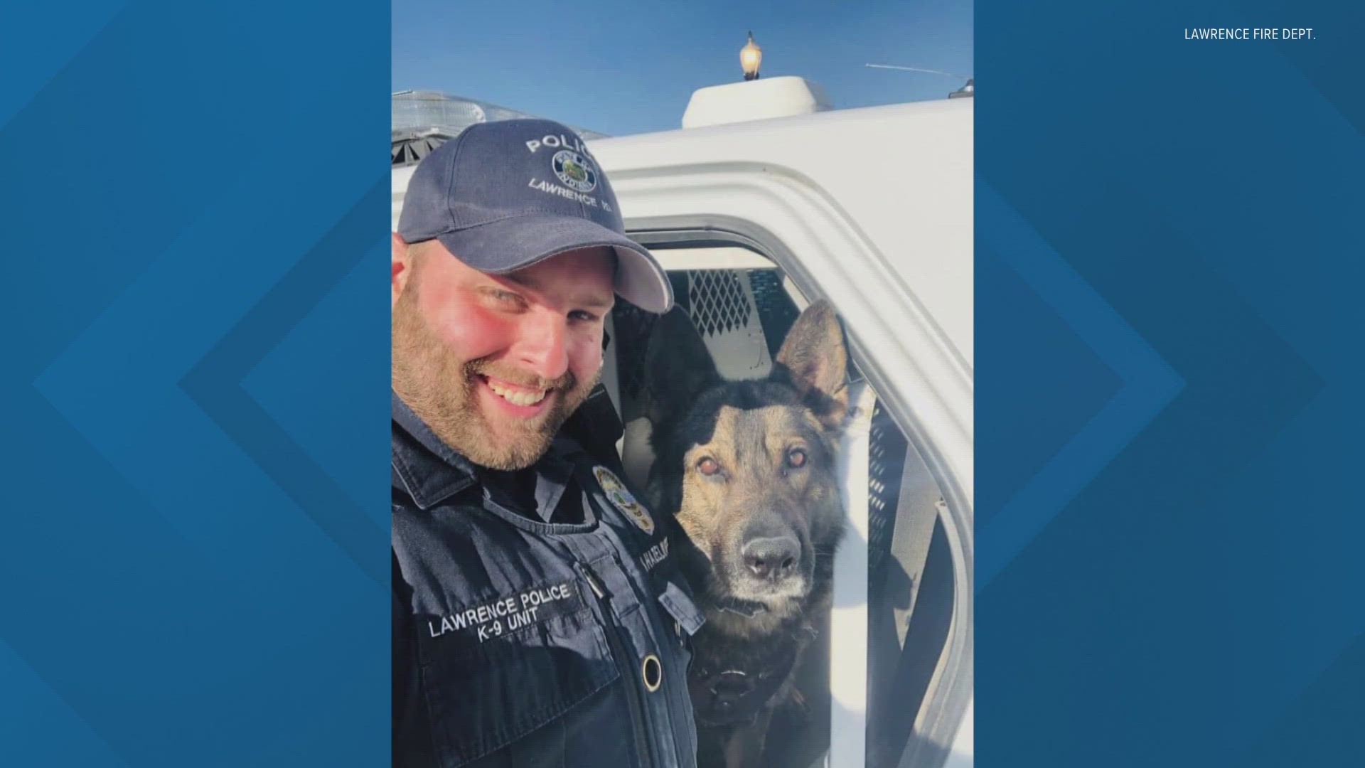 Tonight in Lawrence, police are mourning the loss of a K9 officer.