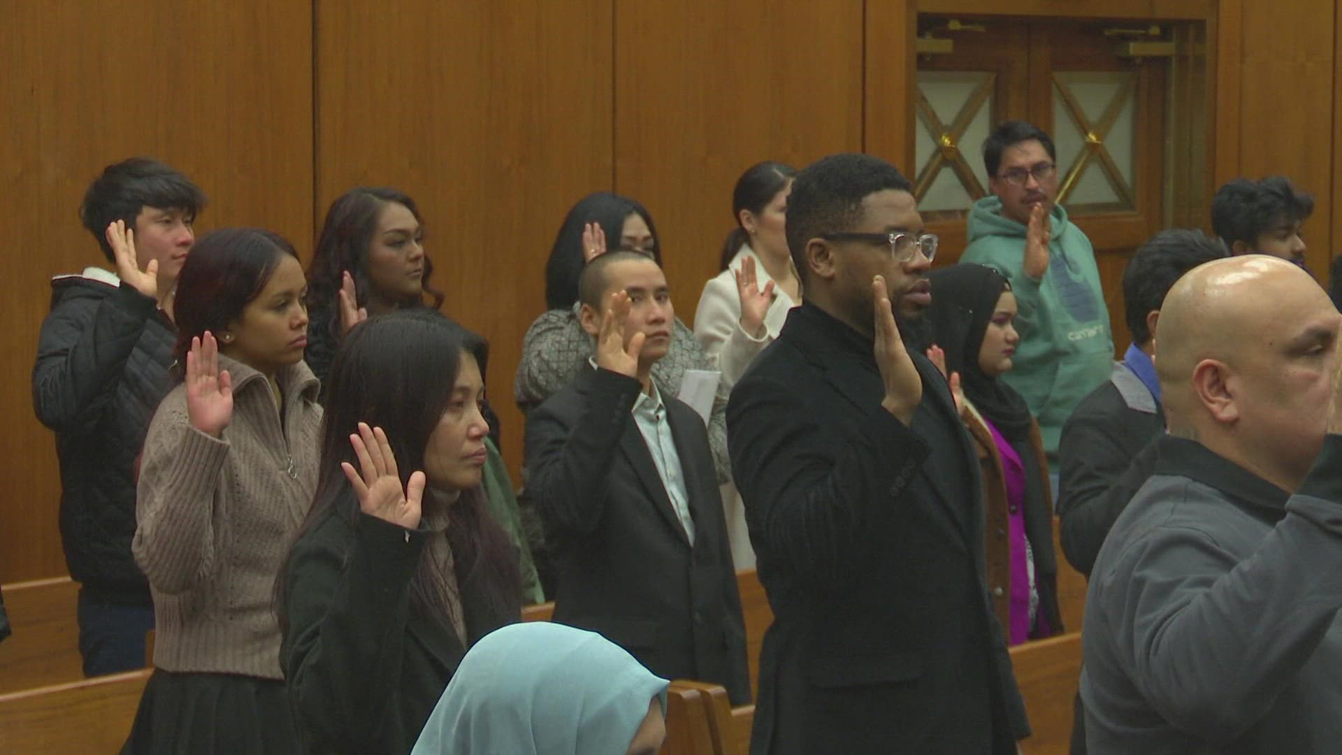 50 Hoosiers can now call themselves United States Citizens.