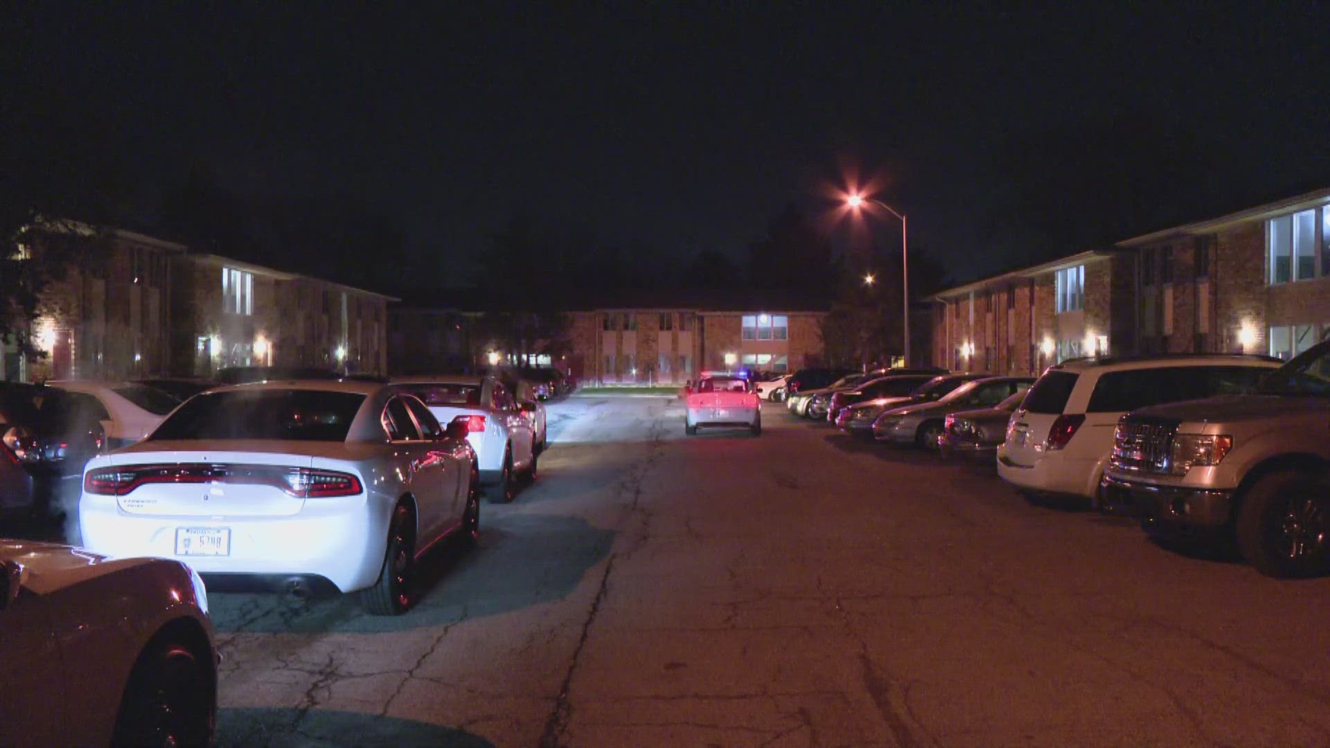 13News reporter John Doran reports from Cloverleaf Apartments on Indy's west side where 23-year-old Devyn Phillips was killed Wednesday night.